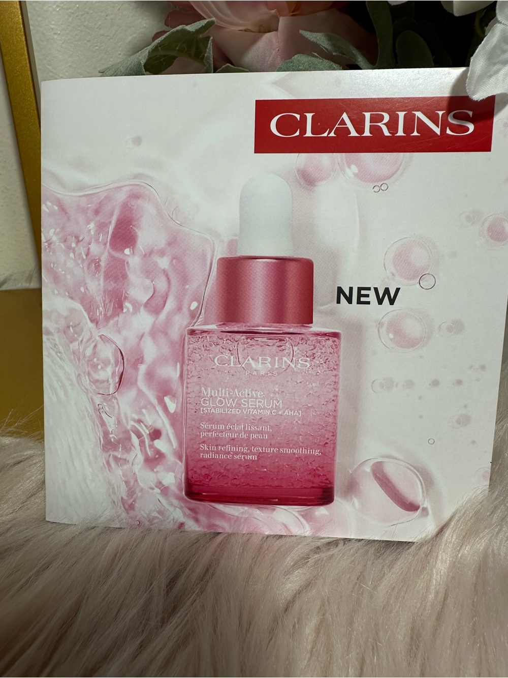 Clarins glow serum sample